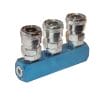Manifold with 3 Nitto Type Fittings SMT